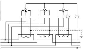 三相四線經電流互感器 接入式電能表接線圖
